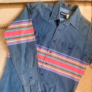 Wrangler Brushpopper Western Shirt Vintage